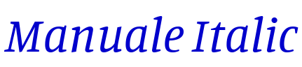 Manuale Italic fuente
